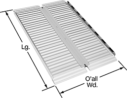 Image of Product. Front orientation. Contains Annotated. Ramps. Low-Height Walk Ramps, Foldable.