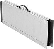 Image of Product. Shown Folded. Front orientation. Ramps. Low-Height Walk Ramps, Foldable.