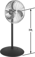 Image of Product. Front orientation. Contains Annotated. Fans. Hazardous Location Pedestal Fans.