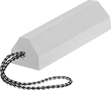 Image of Product. Style 18. Front orientation. Wheel Chocks. Wheel Chocks, Reversible, Style 18.