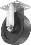 Image of Product. Front orientation. Casters. High-Capacity High-Temperature Corrosion-Resistant Casters with Nylon Wheels, Rigid Casters.