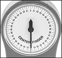Image of Specification. Dial with Four 90° Quadrants. Front orientation. ZoomedIn view. Contains Border. 4 Measuring Quadrants.