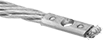 Image of Product. Front orientation. Grounding Wire. Eyelet Connection, Noninsulated Stranded.
