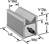 Image of Product. Front orientation. Contains Annotated. V-Blocks. Magnetic V-Blocks.