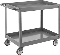 Image of Product. With 3" Lip. Front orientation. Carts. Container Carts, 3" High Shelf Lip.