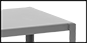 Image of Specification. Flush. Front orientation. ZoomedIn view. Contains Border. Flush. Stainless Steel Carts.