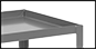 Image of Specification. Lipped. Front orientation. ZoomedIn view. Contains Border. Lipped. Stainless Steel Carts.