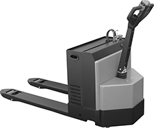 Image of Product. Front orientation. Pallet Trucks. Battery-Powered Pallet Trucks.