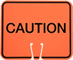 Image of Product. Front orientation. Signs. Traffic Cone-Mount Slip and Fall Prevention Signs, Caution (English).
