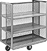 Split-Shelf Partially-Enclosed Carts