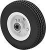 Solid-Tread Flat-Free Wheels