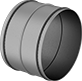 Image of Product. Front orientation. Duct and Fittings. Tight-Seal Spiral Duct and Fittings, Straight Connectors.