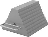 Image of Product. Style 26. Front orientation. Wheel Chocks. Wheel Chocks, Reversible, Style 26.
