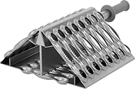 Image of Product. Style 30. Back orientation. Wheel Chocks. Wheel Chocks, Reversible, Style 30.
