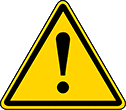 Image of Product. Front orientation. Labels. Machine and Equipment Operation ISO Labels , General Warning Symbol.