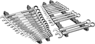 Image of Product. Wrenches Not Included. Front orientation. Wrench Organizers. Magnetic-Base Rail Wrench Organizers.