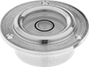 Image of Product. Front orientation. Levels. Circular Recessed-Mount Levels, Screw-On Levels.