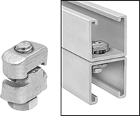 Image of Product. Front orientation. Contains Inset. Strut Channel Framing and Fittings. Clamping Strut Channel Brackets.