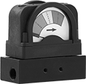 Image of Product. Front orientation. Differential Pressure Gauges. Low-Pressure Differential Gauges with Color Indicator.
