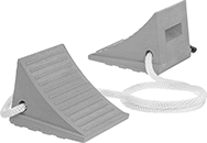 Image of Product. Style 17. Front orientation. Wheel Chocks. Wheel Chocks, Not Reversible, Style 17.