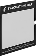 Image of Product. Front orientation. Sign Holders. Evacuation Map Holders .