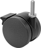 Light Duty Furniture Threaded-Stem Casters with Nylon Wheels