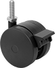Light Duty Furniture Threaded-Stem Casters with Polyurethane Wheels