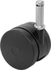 Light Duty Furniture Friction-Grip Stem Casters with Polyurethane Wheels 