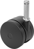 Light Duty Furniture Friction-Grip Stem Casters with Polyurethane Wheels 