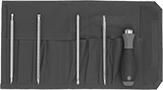 Image of Product. Chrome-Plated Steel with Ultra Grip. Front orientation. Screwdrivers. Adjustable Screwdriver Sets, Ultra Grip.