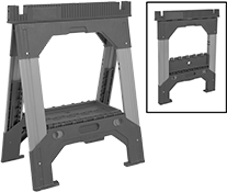 Image of Product. Front orientation. Contains Inset. Sawhorses. Style C.