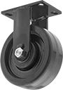 Image of Product. Rigid. Front orientation. Casters. Extra-High-Capacity Compact Alliance Casters with Phenolic Wheels, 1 Wheel, Rigid.