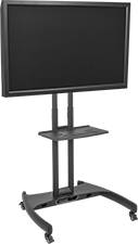Image of ProductInUse. Front orientation. Monitor Stands. Flat-Panel Mobile Monitor Stands.