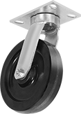 Image of Product. Swivel. Front orientation. Swivel. High-Capacity Vulcan Casters with Phenolic Wheels.