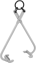 Image of Product. Front orientation. Lifting Tongs. Long-Arm Lifting Tongs, Lifting Tongs Made in the U.S..