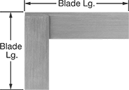 Image of Product. Front orientation. Contains Annotated. Squares. Starrett High-Accuracy Squares.