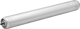 Image of Product. Front orientation. Conveyor Rollers. Large-Diameter Conveyor Rollers, Round Axle.