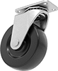 Tight-Quarters Casters with Rubber Wheels