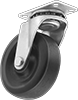 Tight-Quarters Casters with Rubber Wheels