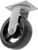 Trash-Container Casters with Rubber Wheels 