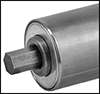 Image of Specification. Front orientation. ZoomedIn view. Contains Border. Hex Axle. Large-Diameter Conveyor Rollers.