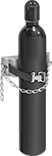 Image of Product. Front orientation. Cylinder Racks. Wall-Mount Cylinder Racks, Plastic, Strap, Chain.