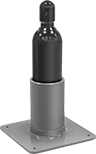 Image of Product. Front orientation. Cylinder Racks. Tabletop-Mount Cylinder Racks, Plastic Racks with Drop-In Base.