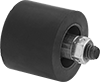 Abrasion-Resistant Threaded Idler Rollers