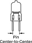 Image of Attribute. Front orientation. Contains Annotated. Light Bulbs. Bi-Pin-Base Miniature Light Bulbs.