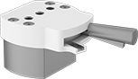 Image of Product. Front orientation. Brackets. Quick-Release Magnetic Brackets, 235 lbf Maximum Pull.