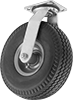 Flat-Free Casters with Polyurethane Wheels