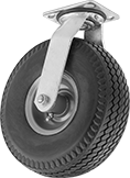 Image of Product. Swivel. Front orientation. Casters. Flat-Free Casters with Polyurethane Wheels, 1 Wheel, Swivel.
