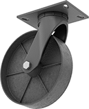 Image of Product. Swivel. Front orientation. Swivel. High-Capacity Economy Mauler Casters with Metal Wheels.