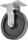 Image of Product. Rigid. Front orientation. Rigid. High-Capacity Economy Mauler Casters with Phenolic Wheels.